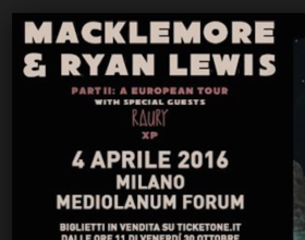 Macklemore & Ryan Lewis - Produzione data unica per VIVO CONCERTI presso Forum Assago - Aprile 2016
